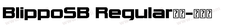 BlippoSB Regular字体字体转换